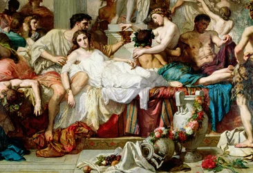 Rzymianie okresu upadku, detal grupy centralnej, 1847 (detal z 36568)